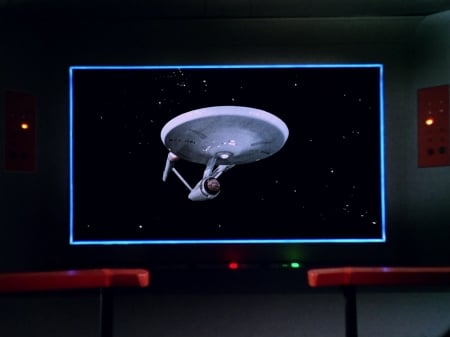 Starship on the Screen - Viewscreen, Constitution Class, Starship, Star Trek, Spaceship, TOS