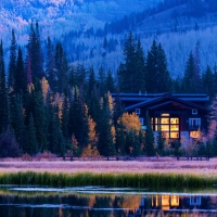 Frosty Morning at a Cottage in Utah's Wilderness