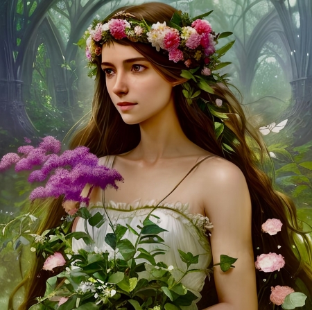 ✿ Spring girl ✿ - virag, virag koszoru, lany, tavaszi, szepseg, viragzik