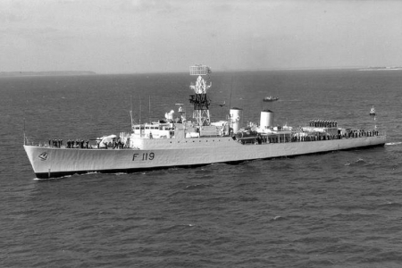 WORLD OF WARSHIPS TRIBAL CLASS FRIGATE TYP 81 HMS ESKIMO - SEA CAT AAGM, TYPE 81 FRIGATE, SINGL E 114mm, 965 RADAR