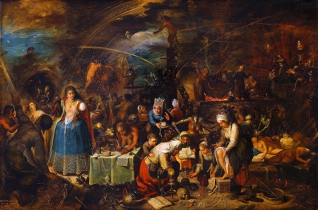 Witches coven by Frans Francken the Younger - coven, frans francken the younger, art, painting, pictura, people, witch
