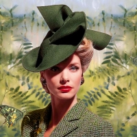 Ladies Millinery In Olive