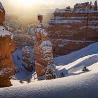 Bryce Canyon after a winter snowstorm