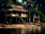 Hut in the jungle