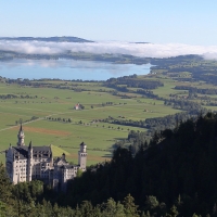 Overview of Neuschwanstein Castle, Germany