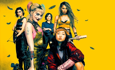 Birds of Prey 2020 - margot robbie, birds of prey, poster, yellow, harley quinn, movie