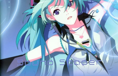 Hatsune Miku - hatsune miku, sexy, girl, twintails, blue eyes, long hair, blue hair, vocaloid, anime, cute