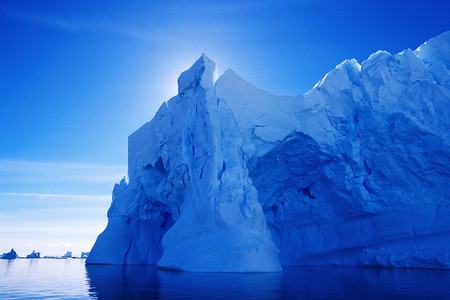 Blue Iceberg - arctic, iceberg, nature, blue, cold