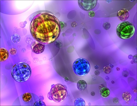 A Marbles World - abstract, colorful, 3d and cg, marbles