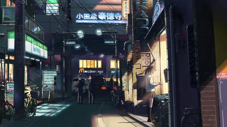 In Some Districts - anime, urban, live, wall, life