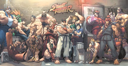 Street Fighter - street, wall, battles, anime, power