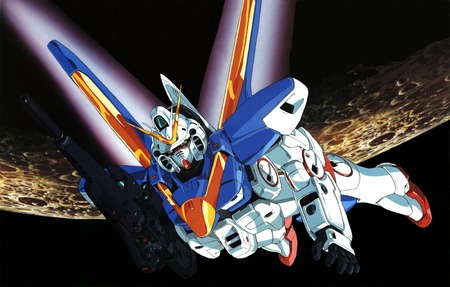 Mobile Suit Gundam Wing - anime, fiction, battles, wall, robot