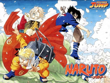 Naruto poster - sasuke, sakura, naruto