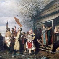 Easter Procession in a Village