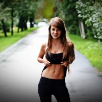 Alyona Ushcova as a brunette