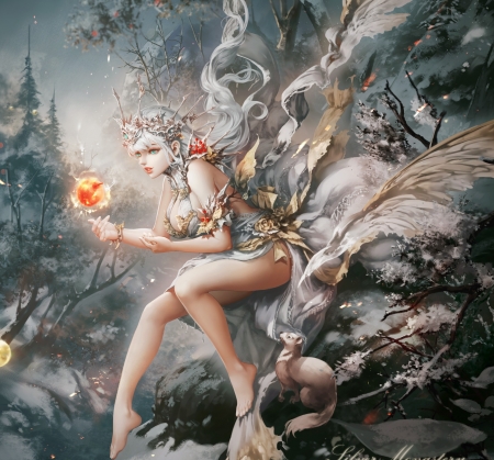 Fantasy girl - antilous, antilous chao, art, fantasy, girl