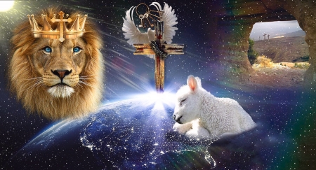 It is Done. He Paid the Price. - Easter, king of kings, heaven, Cross, jesus, lion, savior, lamb