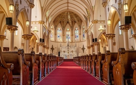 Church - inside, half dome, church, interior