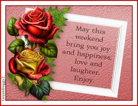 ENJOY WEEKEND - ENJOY, CARD, COMMENT, WEEKEND