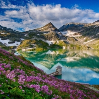 Spring at Lake Weissee, Austria