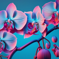 Beautiful orchids flowers