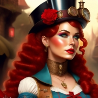 Steampunk woman