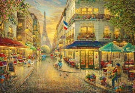 Paris Cafe - Other & Abstract Background Wallpapers on Desktop Nexus ...