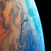 Nile river observed from space