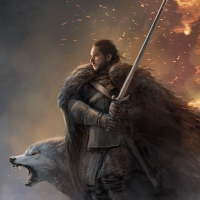 Jon Snow and Ghost