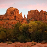 Cathedral Rock standing tall in Sedona, Arizona