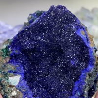 Azurite geode