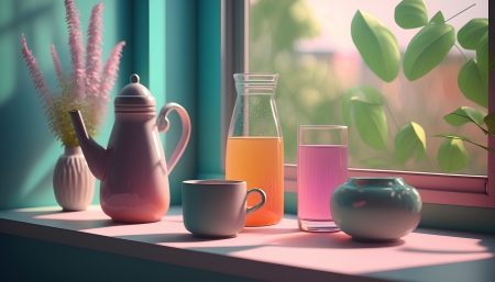 Tea set - 3D and CG & Abstract Background Wallpapers on Desktop Nexus