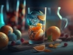 Cocktail with orange