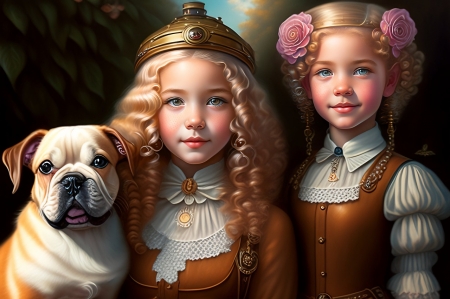 Steampunk - brothers - aranyos, kedves, kutya, lanyok, steampunk, testverek, testverpar