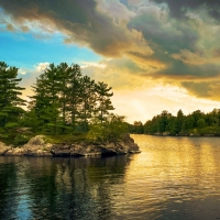 Rusty Island in Voyageurs National Park, Minnesota