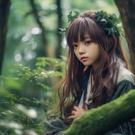 Portrait - erdo, fak, lany, nezes, termeszet