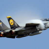 F-14 Tomcat GE F110 Afterburning Turbofans