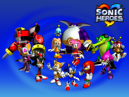 sonic heroes! - tails, amy, sonic, friends, heroes