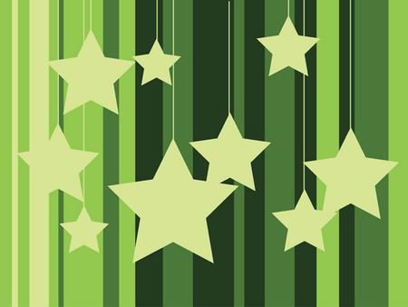         green  stars and stripes - green, lime, stars, stripes