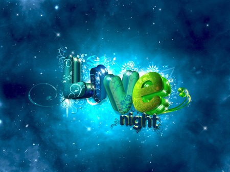 Saturday Live Night - love, blue