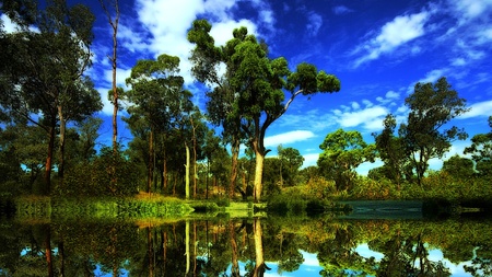 The Eden Reborn Reflection - marvellous, awesome, blue, amazing, beauty, lovely, cool