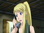 winry USING the PHONE