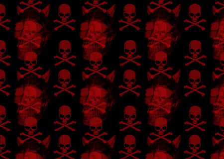 skulls .jpg - bunch, skulls, red