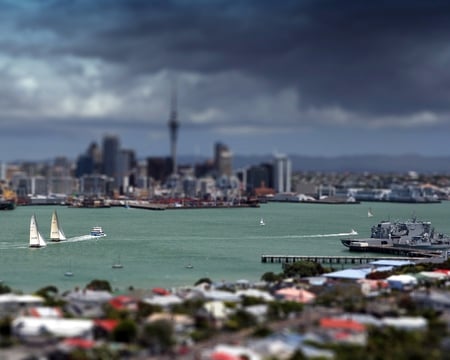 Auckland New Zealand! - sail, sky, cloud, water, tower