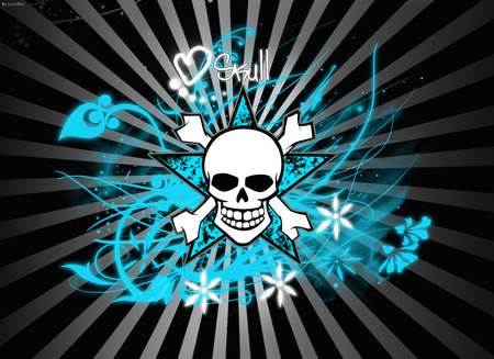 Skull wallpaper by lucnitro.jpg - skul, wild kool