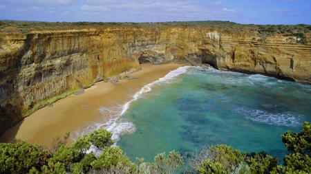 Protected - rock, trees, sand, mountain