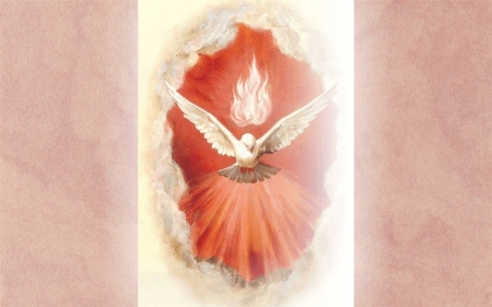 Holy Spirit - Holy Spirit, dove, fire, wings