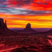 Sunset in Monument Valley Utah