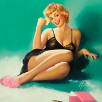 Edward Runci - Wishing You Were Here - 1950s Pin-up