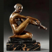 PIERRE LAUREL Art Deco bronze